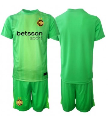 Inter Milan Målvakt Replika Tredje Tröja Barn 2025-26 Kortärmad (+ Korta byxor)